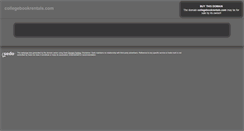 Desktop Screenshot of collegebookrentals.com